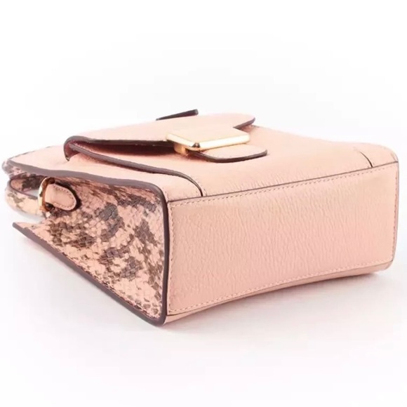 NWOT Coach C6779 Mini Pepper Crossbody Pebble and Embossed Leather Shell Pink - Picture 7 of 11